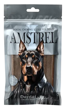 Amstrel Dental жевательное лакомство для собак крупных пород, размер L 