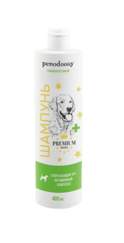 Penodoggy Шампунь лечебный для собак и кошек гипоаллергенный 400 мл